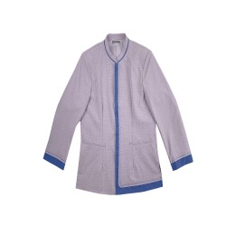 Customized blue hit gray housekeeping uniform design men's long-sleeved staff overalls cleaners cleaners overalls SKHH005 Customized blue hit gray housekeeping uniform design men's long-sleeved staff overalls cleaners cleaners overalls SKHH005